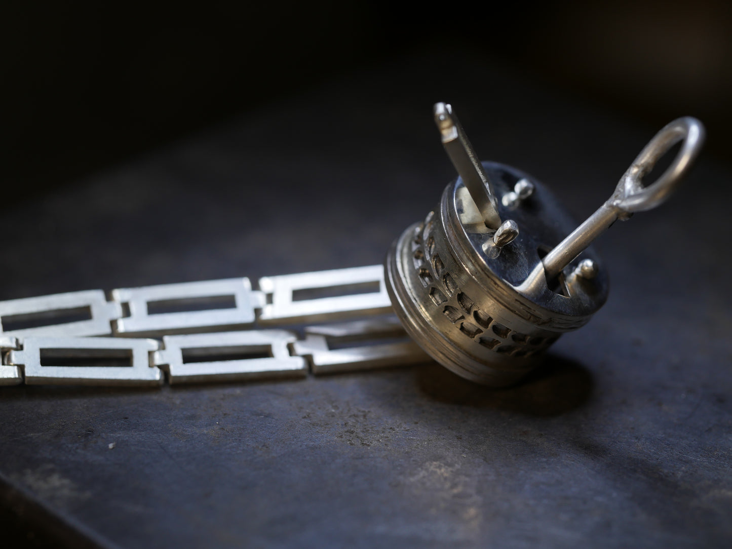 Roman Padlock Necklace