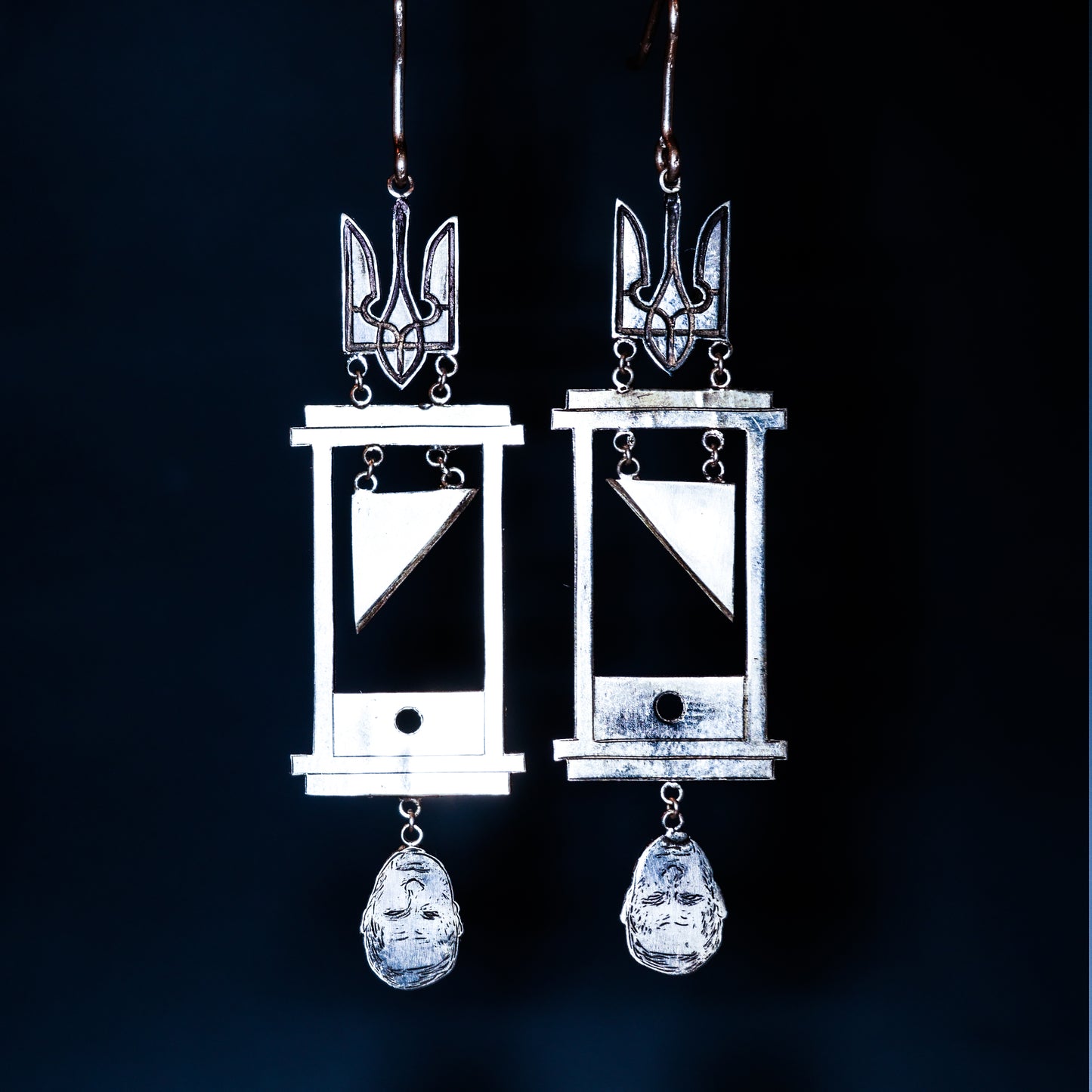 Boucles d'oreilles guillotine