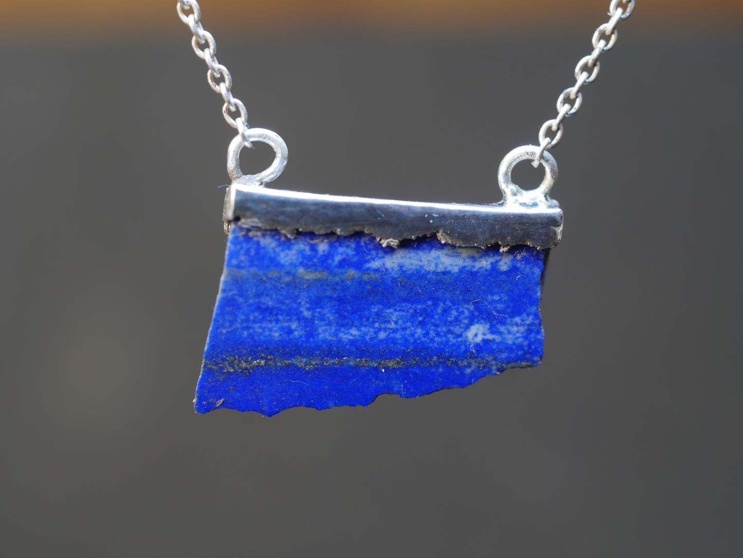 Lapis Lazuli and silver necklace