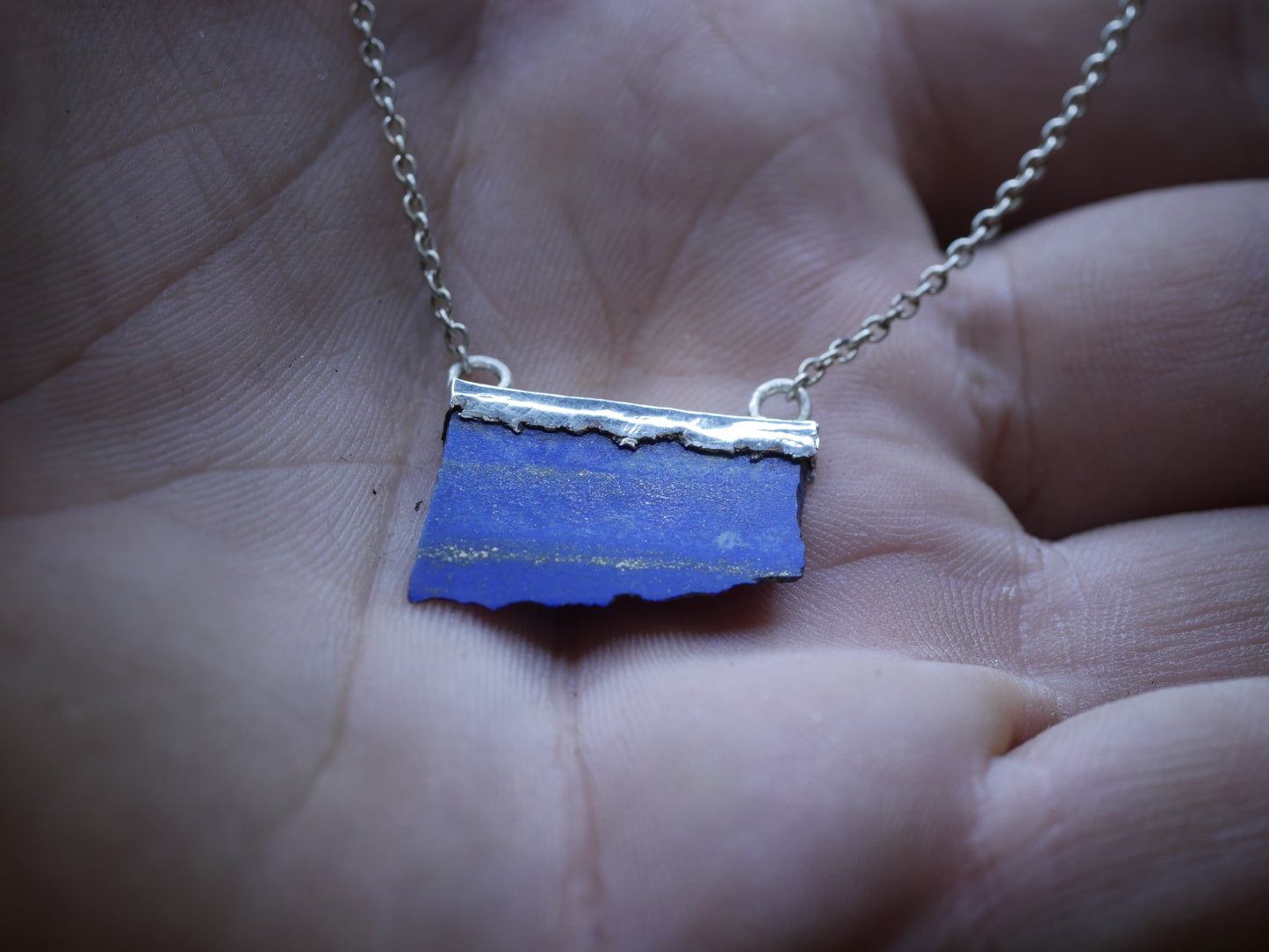 Lapis Lazuli and silver necklace