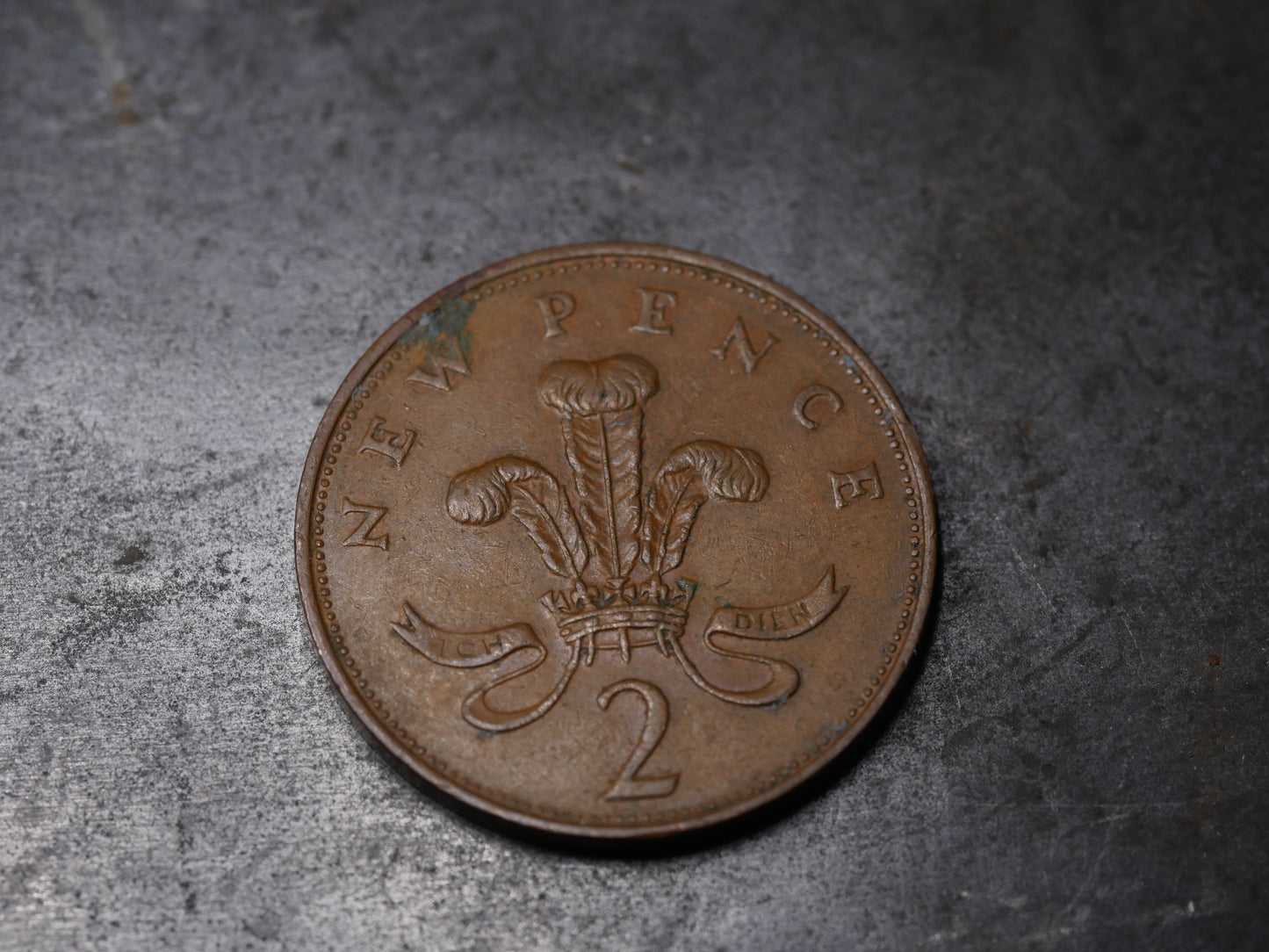 British 2 Pence Coin with CZ