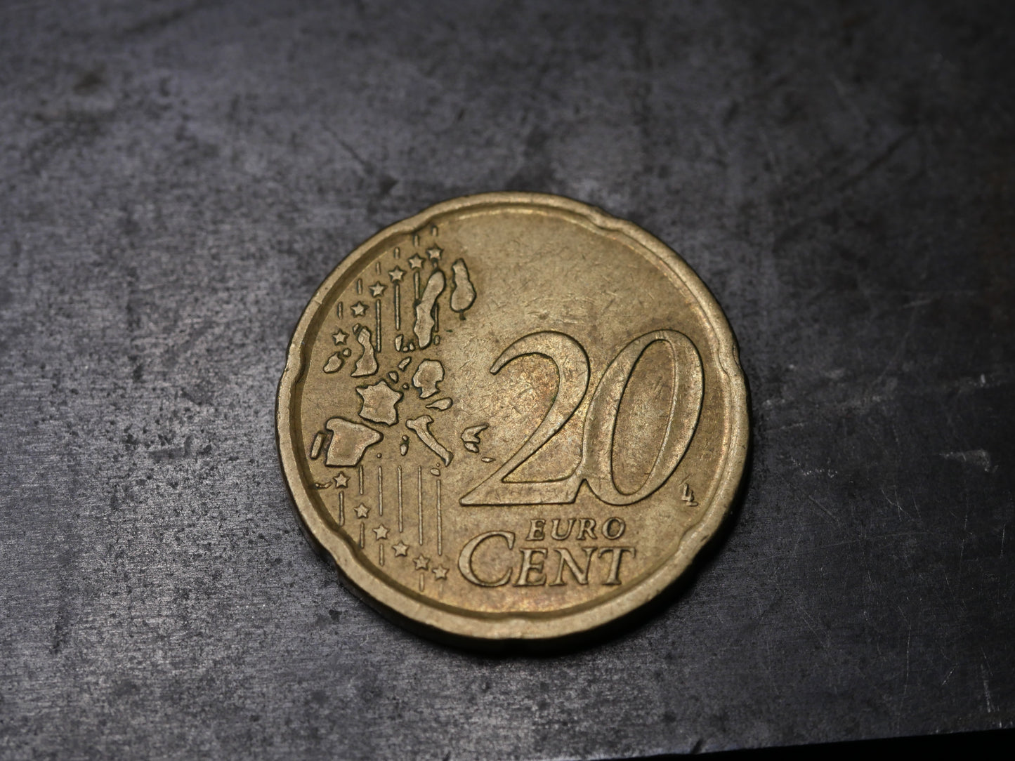 Pièce espagnole de 20 centimes d'euro de 12 CZ