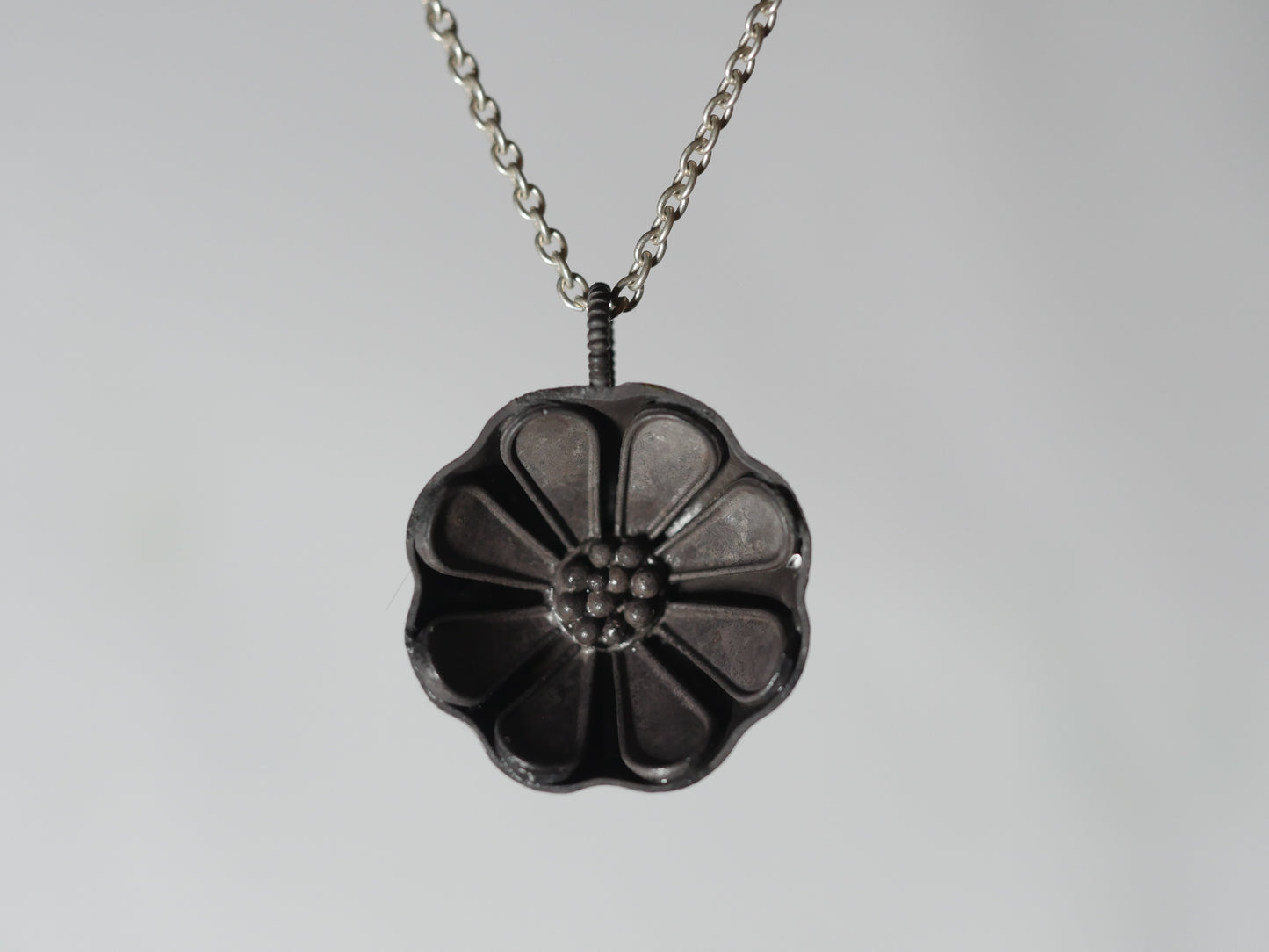 Black Flower Pendant