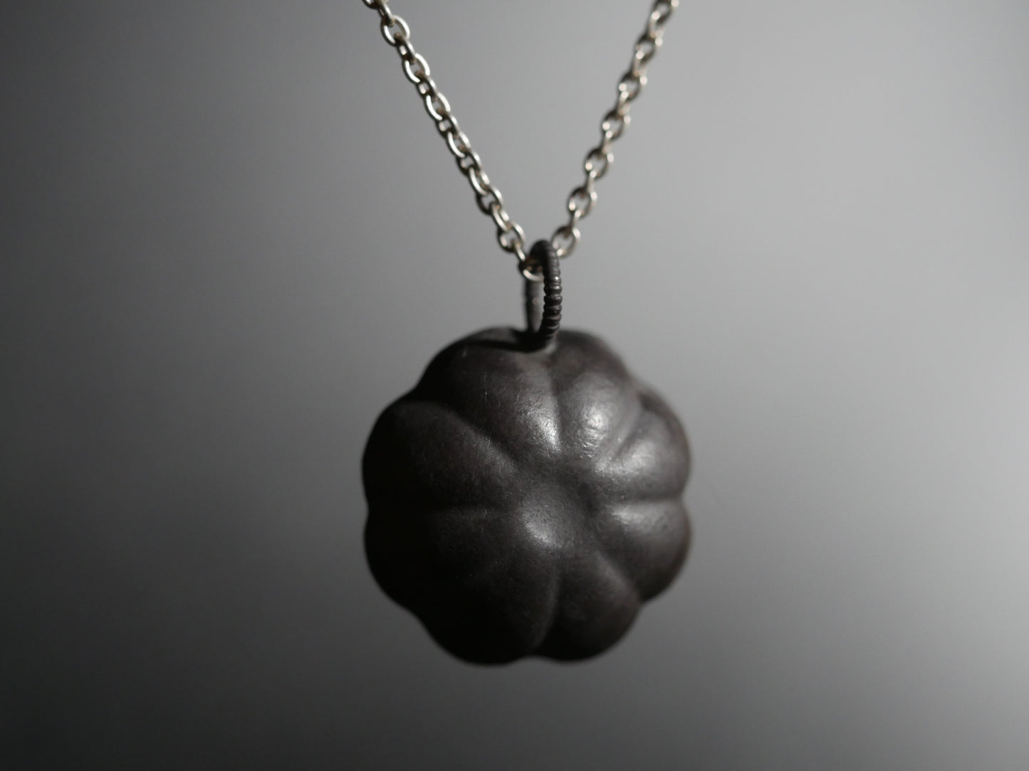 Black Flower Pendant