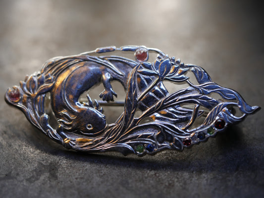 Axolotl Brooch