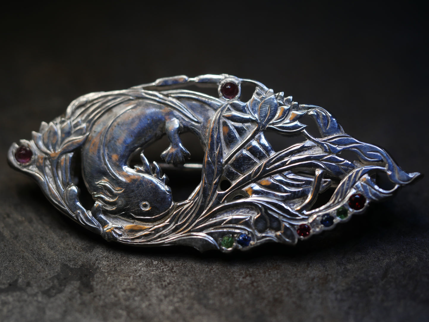 Axolotl Brooch