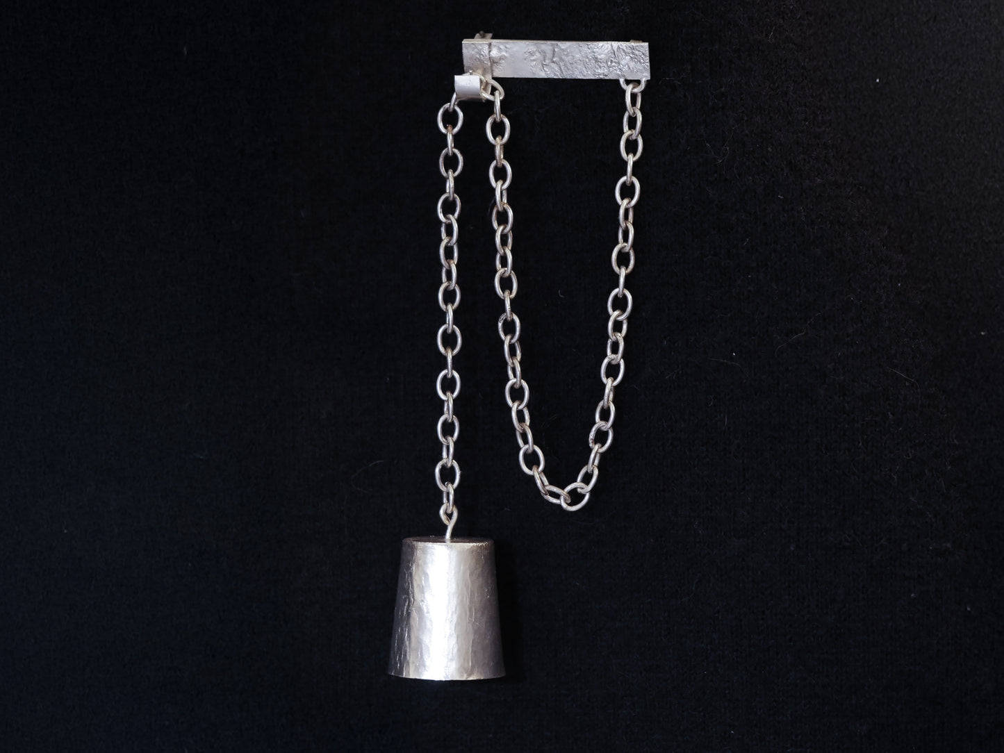 Silver Bell Shotglass Brooch