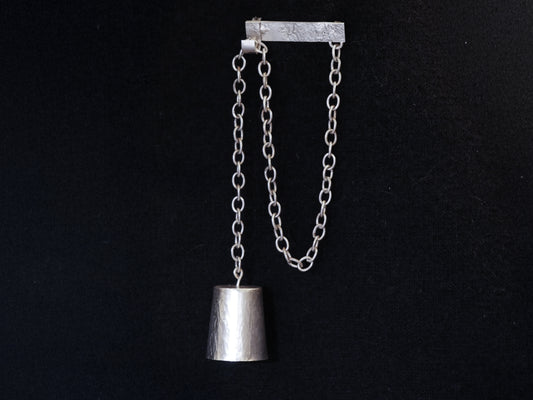 Silver Bell Shotglass Brooch
