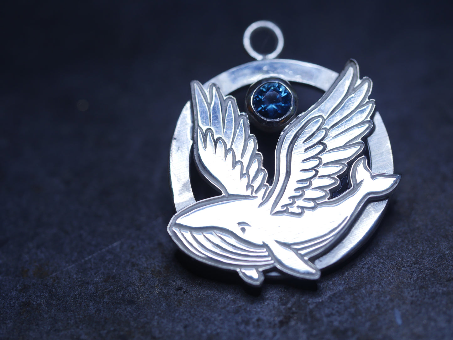 Winged Whale Pendant